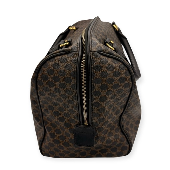 Celine Vintage Macadam Boston Bag Triomphe Canvas - Picture 6 of 14